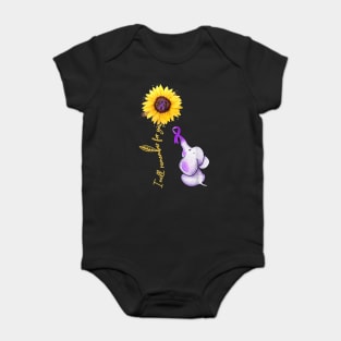 i will remember for you Alzheimer Awareness elephant Gift Baby Bodysuit